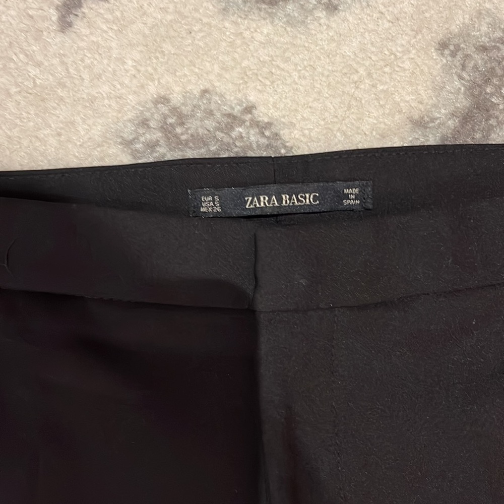 Zara Basic Black Slacks/Work Pant - image 2